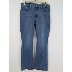 Lee Jeans Womens 12 Short Blue Legendary Bootcut Mid Rise Denim Medium Wash